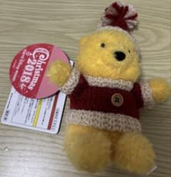 プーさん ぬいぐるみバッジ クリスマス 2018のサムネイル