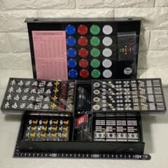 本田化成〉金龍 最高級麻雀牌 オールブラック 背裏黒 ユリア樹脂