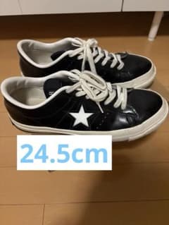 converse ワンスター J BLACK/WHITE 6(24.5cm)のサムネイル