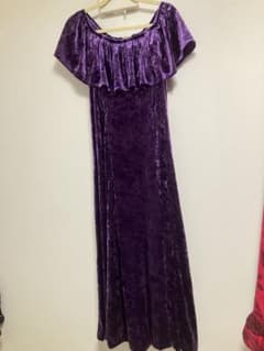 大きいサイズCC Fashionフラダンス用ベロア素材ドレス パープル 大きいサイズCC Fashionフラダンス用ベロア素材ドレス パープル - メルカリ