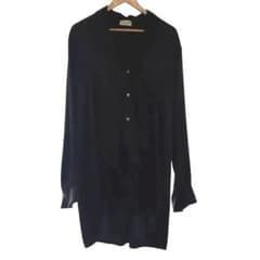 BED J.W. FORD 24AW タイカラーシャツ ブラック 0 美品のサムネイル