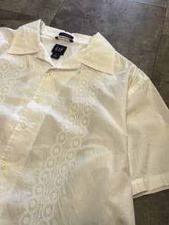 old GAP Open collar linen lace s/s shirtのサムネイル