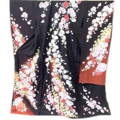 ☆新品未使用☆正絹　未仕立て　B級品ヤケ有り　リメイク　白系ラメ入花模様振袖12 ☆未仕立て☆正絹 B級品ヤケ有り リメイク ラメ入り花模様振袖 - メルカリ