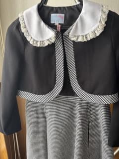 フォーマルドレスセット 黒白チェックのサムネイル