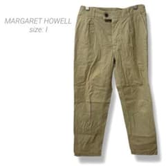 マーガレットハウエル】MHL チノパン Ⅰ ベージュ パンツ リネン