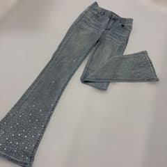 GRL ストーンフレアパンツ キラキラジーンズのサムネイル