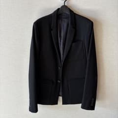 Kris Van Assche ブラック ウールテーラードジャケット 黒50 - メルカリ