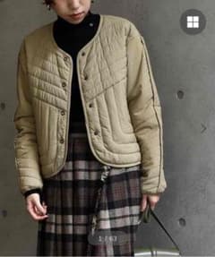 eimee law 新品未使用　WASHタグポイントキルトショートJKのサムネイル