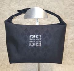 ⭐極美品⭐GIVENCHY ラインストーン アクセサリーポーチ ブラック 
