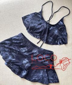 LOCO BOUTIQUE ネイビー　ハイビスカス柄ビキニのサムネイル