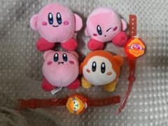 カービィ ぬいぐるみ4体と光るデデデバンドのサムネイル