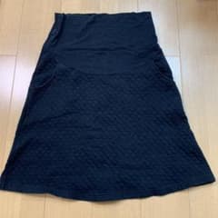 マタニティスカート　無印良品　黒のサムネイル