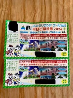 よみうりランド　プールWAI 平日ご招待券のサムネイル