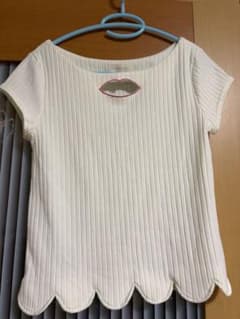 MICOAMERI リブニット 半袖 リップデザインのサムネイル