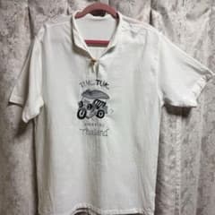 Tuk Tuk Amazing Thailand 刺繍 半袖Tシャツ ホワイトのサムネイル