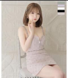ROBE de FLEURS ピンク ビーズドレスのサムネイル