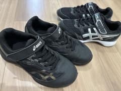 レーザービーム アシックス asics ブラック スニーカー 2足セットのサムネイル