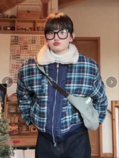 CRAMMY リバーシブルボアチェックアウターのサムネイル