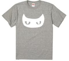 그레이 Y-CAT 야마자키 감독 응원 흰 고양이 무늬 프린트 T 셔츠 Grey 시로 고양이 무늬 흰 고양이 무늬 S