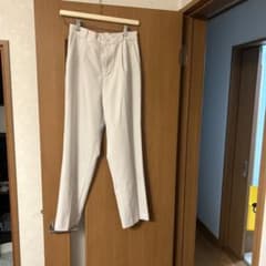 レディース スラックス パンツ アイボリーのサムネイル