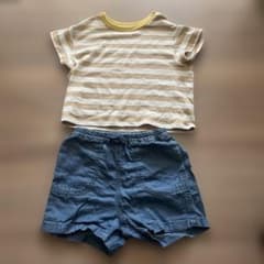 UNIQLO ベビー服 Tシャツ・ショートパンツセット 80のサムネイル