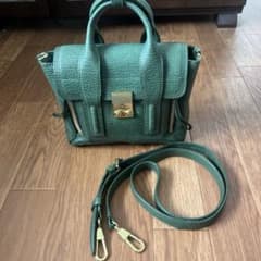 3.1PhillipLimショルダーバッグ ミニサッチェル ブラック×ゴールド 3 1 Phillip Lim パシュリ ミニサッチェル 2WAYバッグ ハンド