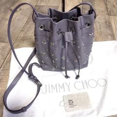 正規品☆ジミーチュウ スタースタッズ レザーショルダーバッグ 斜
