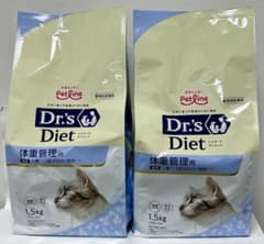 ドクターズダイエット 猫用 体重管理用 1.5kg 2袋セット - メルカリ
