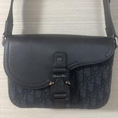 ち*す様 【本体のみ】Dior ブラック サドル メッセンジャーバッグ 