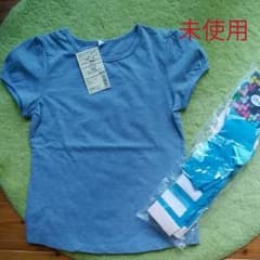 無印Tシャツ未使用　女の子120　アナ雪ハイソックスのサムネイル