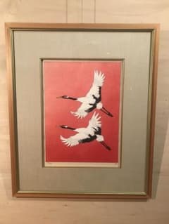 加山又造　「濤」　木版画　直筆サイン・エディション・作品証明シール有り 加山又造 「濤」 木版画 直筆サイン・エディション・作品証明シール