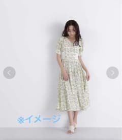 NATURAL BEAUTY BASIC 花柄 半袖 ロングワンピースのサムネイル