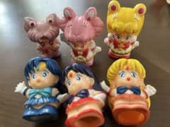 Pretty Guardian Sailor Moon Finger Puppet Set of 6 (Made in 1995)