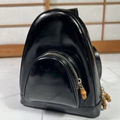 GUCCI グッチ ボディバッグ バンブー ワンショルダーバッグ エナメル