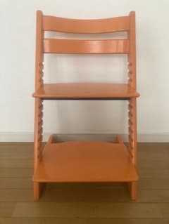 れんこん　新型　ストッケ トリップトラップ オレンジ　No4 美品】Stokke ストッケ トリップトラップ オレンジ 取説付き - メルカリ