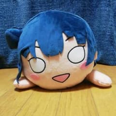 ラブライブサンシャイン　メガジャンボ寝そべりぬいぐるみ津島善子-ボーダーシャツのサムネイル