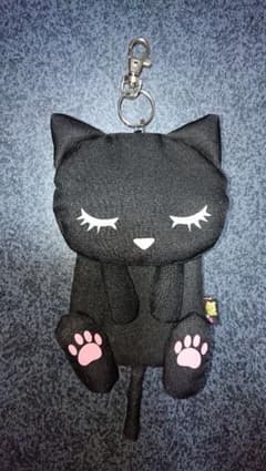 定期入れ:パスケース 黒猫のサムネイル