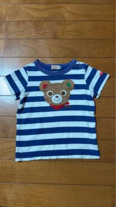 MIKI HOUSE ボーダー くま アップリケ Tシャツ 90 - メルカリ