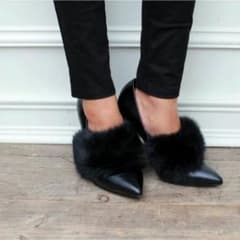 ファーパンプスlilidia DURAS moussy SLY ZARAのサムネイル