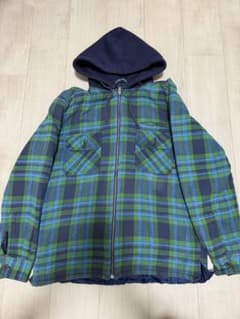 FRESH JIVE フード付きチェックジャケット L ストリート 古着のサムネイル