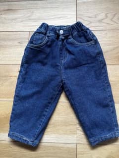 キッズ 裏起毛 デニムパンツ 90cmのサムネイル