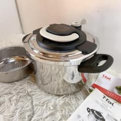 【未使用】ティファール 圧力鍋 6L クリプソ プラス IH対応 付属品完備 未使用】ティファール 圧力鍋 6L クリプソ プラス IH対応 付属品完備