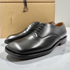 【新品】 エンダースキーマ ベアフットバルモラル 革靴 4 ブラック スクエア 新品】 エンダースキーマ ベアフットバルモラル 革靴 4 ブラック