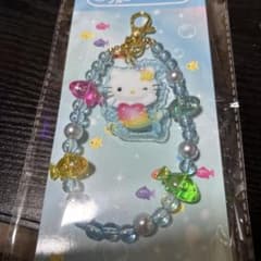 サンリオ ハローキティ 人魚 ストラップブルー - メルカリ