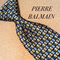 BALMAIN バルマン　ネクタイ　スーツ　フォーマル　高級　総柄　モンキーのサムネイル