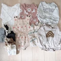 女の子 ベビー服 まとめ売り ロンパース 80サイズのサムネイル