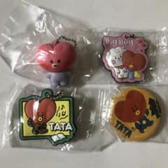 くら寿司 BT21 TATA フィギュア＆マスコット＆缶バッジ  ビッくらポンのサムネイル