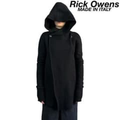 希少 美品 Rick Owens ウール フーデットコート ニットジャケット 希少 美品 Rick Owens ウール フーデットコート ニットジャケット