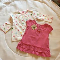 新品 ミキハウス チュニックTシャツ 2ピースセットのサムネイル