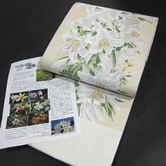 新品 西陣織高級六通柄袋帯 白百合 綿芯仕立付き - メルカリ
